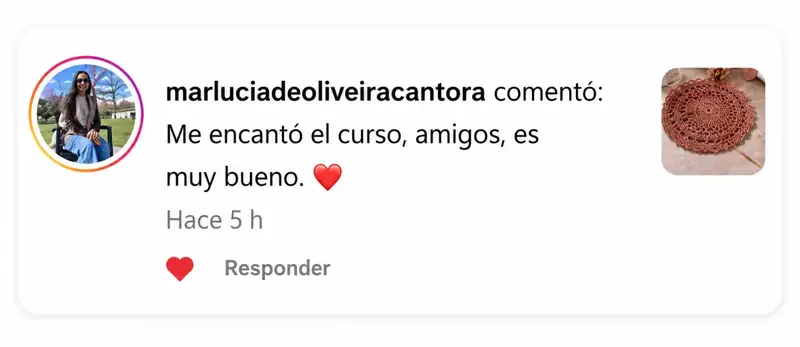 Comentario de alumna
